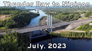 Ontario Highway 11/17  Thunder Bay to Nipigon  TransCanada Highway  July, 2023