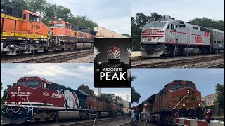 PEAK DAY of Naperville Railfanning 26 Ft BNSF METX 2 BNSF H1s Horn Action