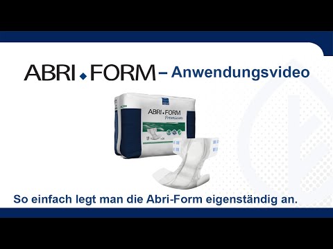 Abena Abri Form - Eigenständiges An- und Ablegen