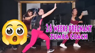 10 Minutes Cardio Dance low Impact with Zumba Coach in Her 26 Weeks of Pregnancy │Preggy Zumba Coach