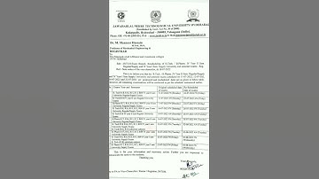 JNTUH-Reschedule dates of exams