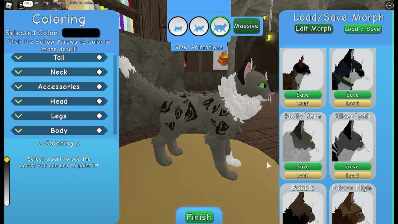 Warrior Cats Ultimate Edition Looking At All My Morphs Before They Re Gone Forever D Roblox Youtube - roblox warrior cat morphs