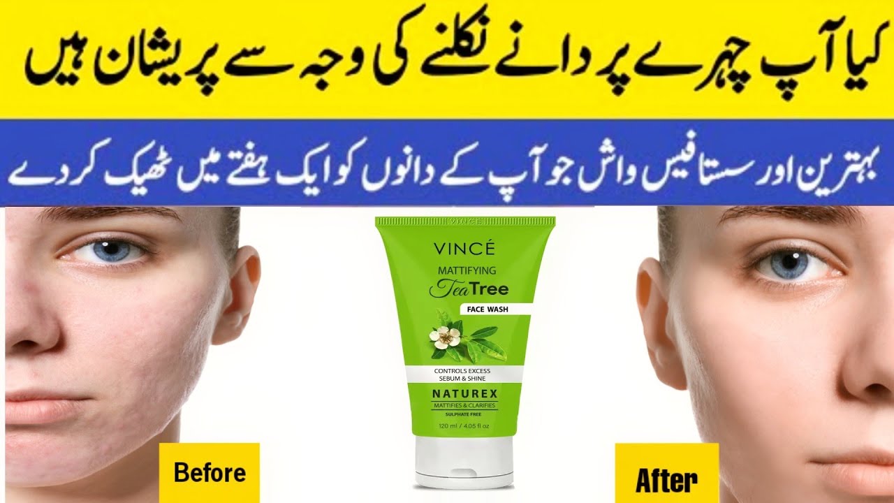 Vince oil control face wash Vince mattifying tea tree face wash