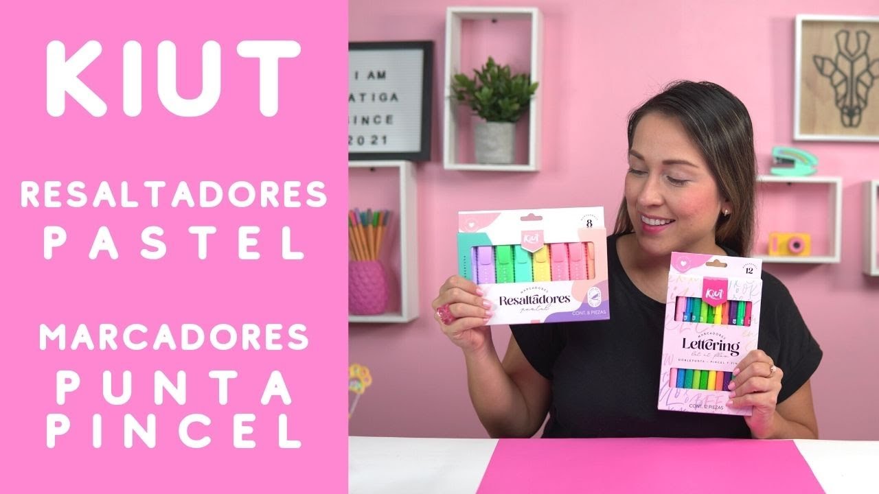 Kit de Lettering: Marcadores Punta Pincel 12 Unidades y Cartilla By Kiut Y  NatiValencia - Tienda Norma