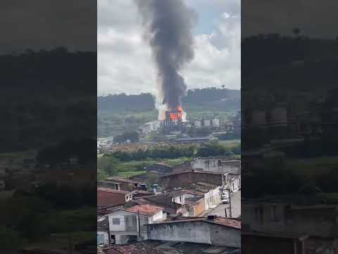 Área de tanques de etanol explode na Usina Caeté, em São Miguel dos Campos