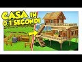 COME COSTRUIRE UNA CASA IN 0,1 SECONDI AUTOMATICAMENTE! - Minecraft ITA