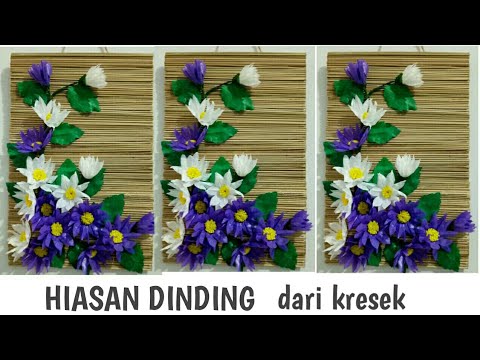  Hiasan  dinding dari  plastik  kresek dan tusuk sate YouTube