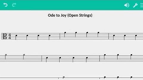 Ode to Joy-Open Strings (Viola)