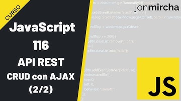 Curso JavaScript: 116. API REST: CRUD con AJAX (2/2) - #jonmircha