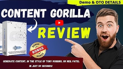 Content Gorilla AI Review | Content Gorilla AI Review And Bonuses🔥Discount