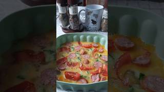 Готовим завтрак. Огурец добавляла первый раз) #аэрогриль #еда #zavtrak