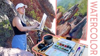 How to Choose What to Paint Outdoors - Watercolor Plein Air Painting in Beautiful Colorado