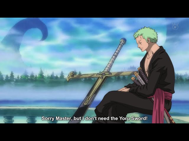 Zoro Inherits the Yoru Sword from Mihawk and Learns its Power - One Piece 