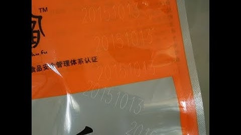 YF30F Laser Printing Machine Plastic Packaging Bag High-speed Printing Exp Date on Conveyor Belt