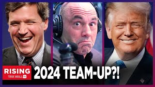 Trump, Rogan, Tucker JOIN FORCES At UFC Fight, TEASING Potential 2024 Ticket?!: Rising