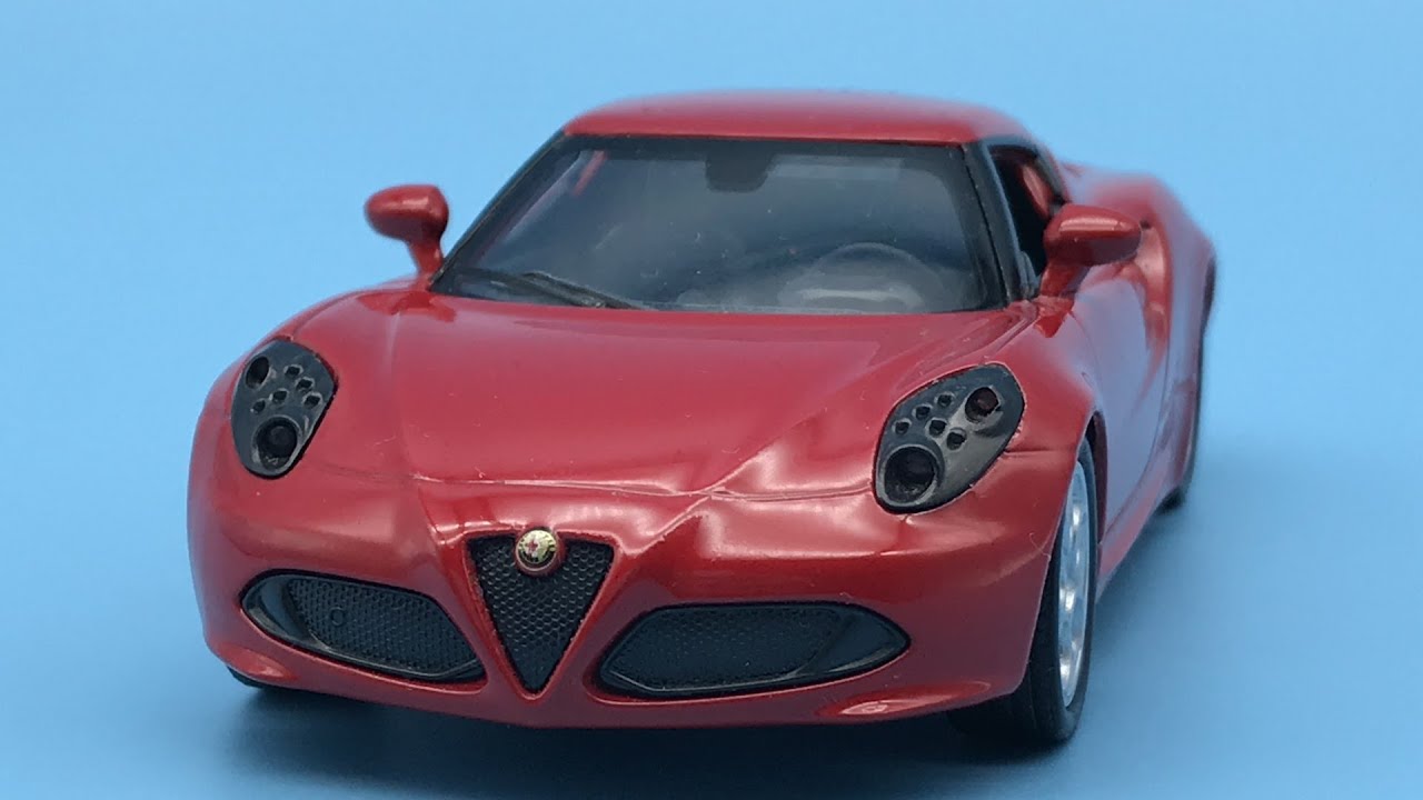 Altaya 1/43 – Alfa Romeo 4C 2013 Rouge | Miniature De Sportive En Diecast, Collection