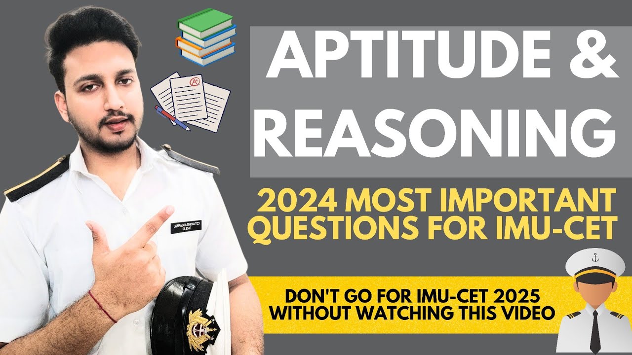 IMUCET 2024 APTITUDE PAPER SOLVED //SOLUTIONS AND TIPS TO SOLVE APTITUDE REASONING FOR IMUCET 2025