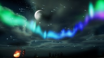 Unreal Engine 5 - Aurora/ Northern Lights Tutorial - Part 2 (Mesh)