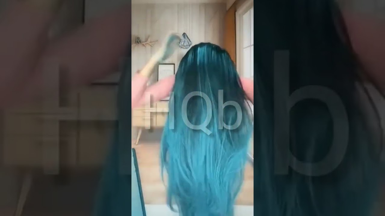 How to blue Haircolour new technique video official