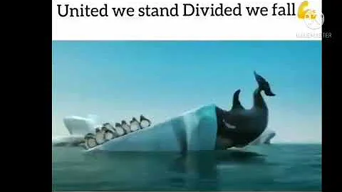 united we stand divided we fall|| short inspirational story||  animated unity story.
