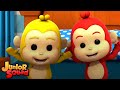 Пять маленьких обезьян | Детские стишки | Junior Squad Russia | развивающий мультфильм