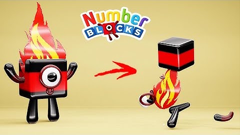 Numberblocks but EVERYONE is a NINJA ON FIRE🔥 (Falling Apart Version) 🔥