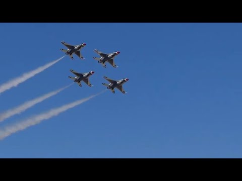 Air Force pilot ejects before Thunderbirds F-16 crashes over California during training