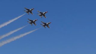 Air Force pilot ejects before Thunderbirds F-16 crashes over California during training