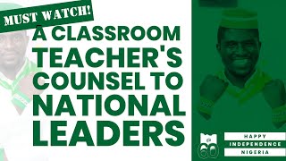 A Must Watch A Classroom Teachers Counsel To National Leaders