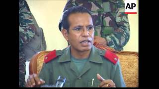 Military chief urges rebels who carried out attacks on leaders to surrender