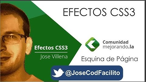 CSS3 - Efecto Esquina de Página @JoseCodFacilito