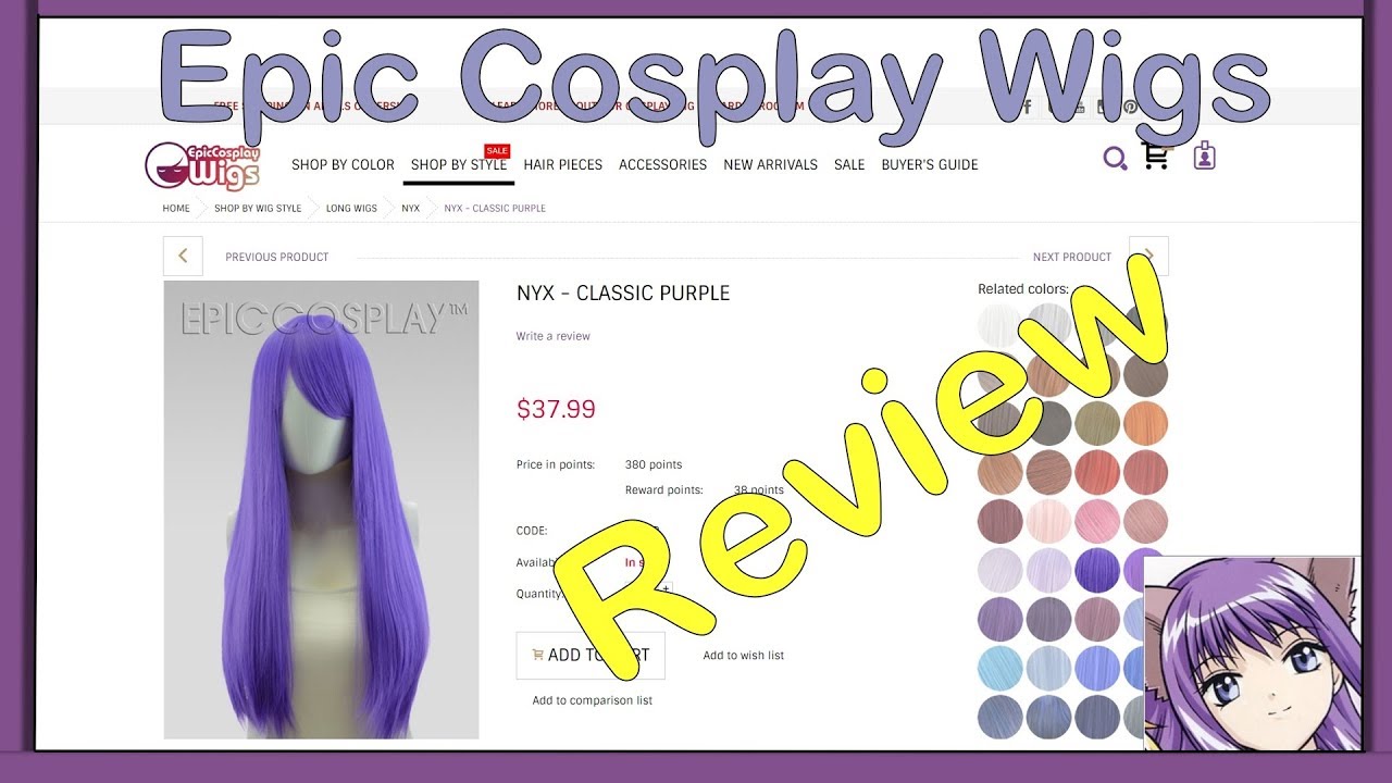 Epic Cosplay Wigs Quality Review (Light Purple Wig)