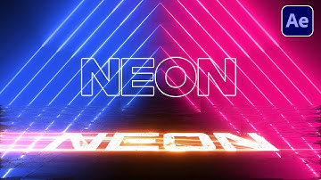 Neon Loop Animation in After Effects with Saber | After Effects Tutorial