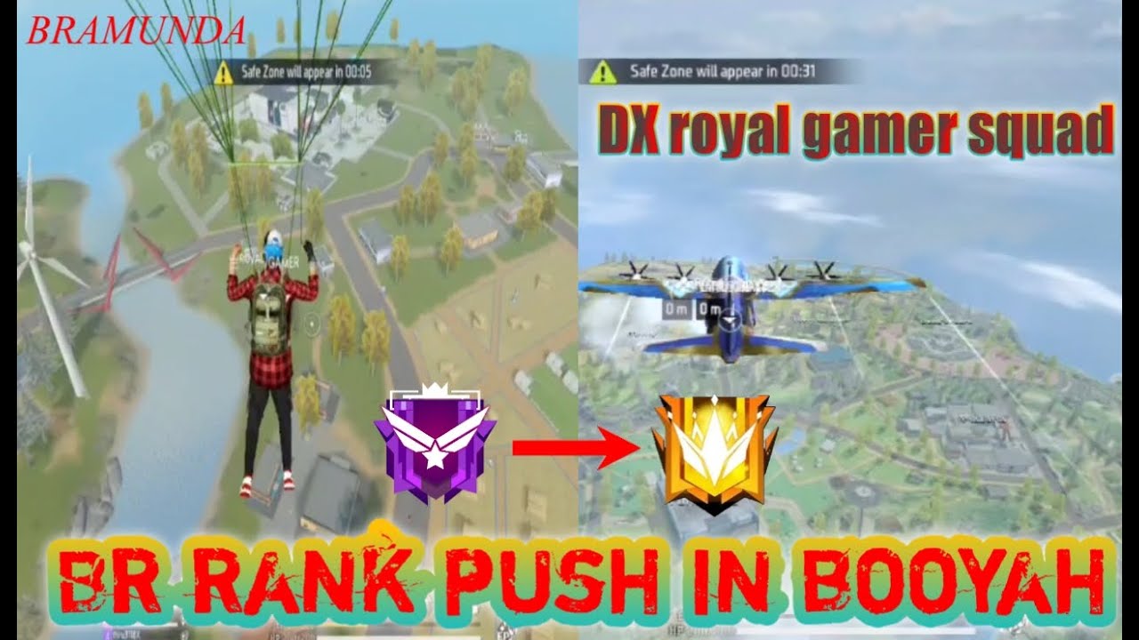 free fire Br rank push in dimon4 ru mastar push is booyah || DX royal ...