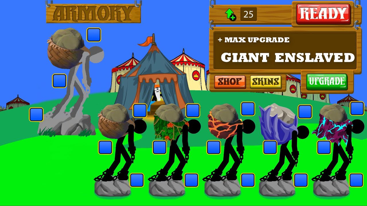 Unlocked + Upgrade Giant Enslaved Max Level x999999999 Power | Stick War Legacy