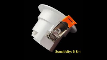 2 5inch downlight with built in smart motion movement sensor for stairs hallway corridor porch lobby