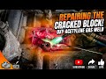 Repairing the cracked block  ( GAS welding) 