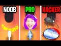 Can We Go NOOB vs PRO vs HACKER In EARWAX CLINIC!? (CRAZY APP GAME!)