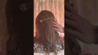 🌸curling your hair for Sakura Season🌸 #asmr #asmrhair #haircurling