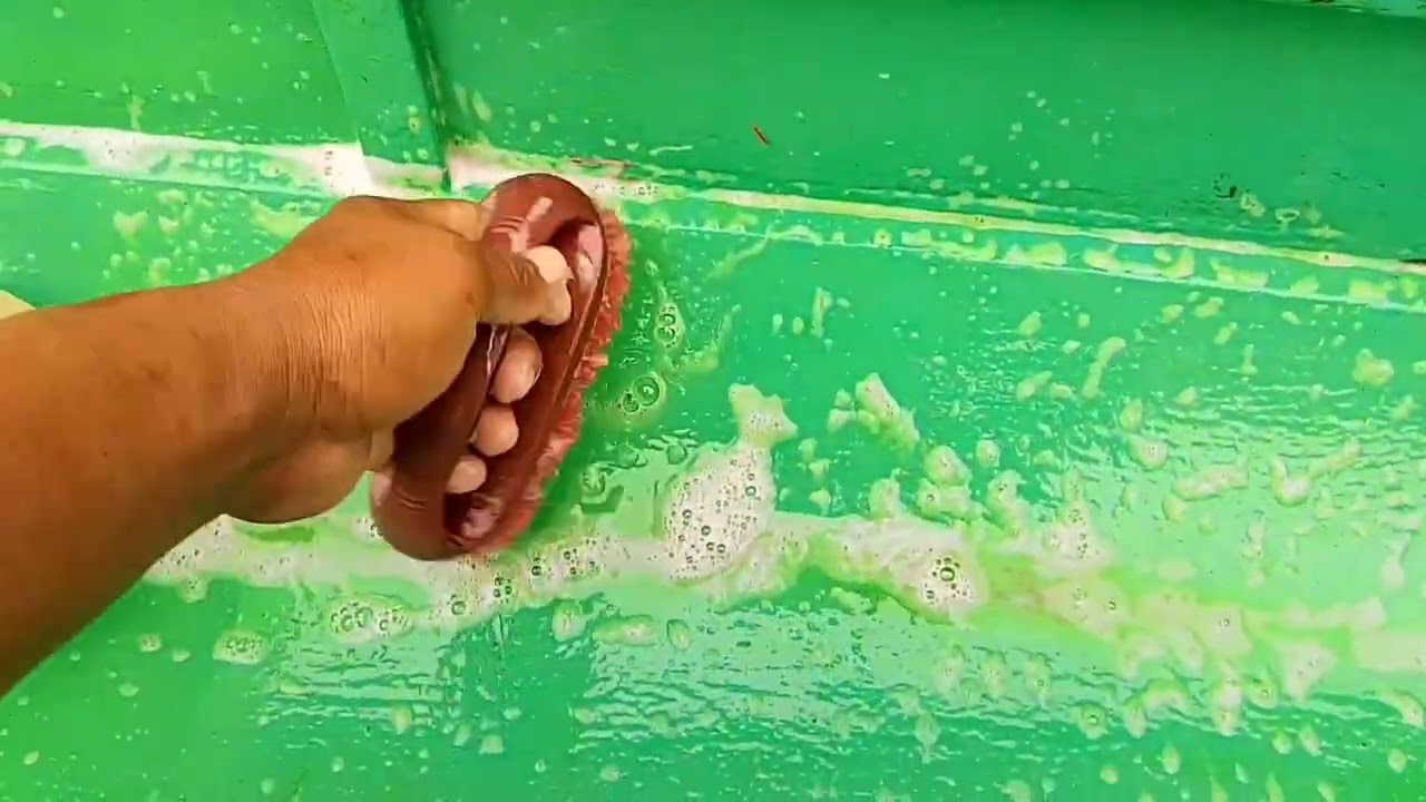 Bali mag linis tayo ng makina at bangka habag malakas po