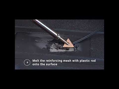 Паяльник для пластику Blue Lark Комплект для ремонту бамперів • Зварювання пластику + сітка, видео 1