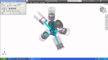Mô Phỏng Chuyển động của Động Cơ Đốt Trong trên Inventor 2