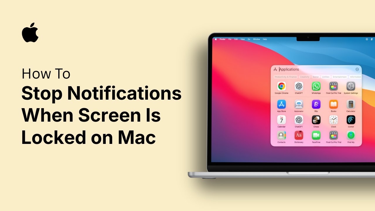 How to Stop Notifications When Screen Is Locked on Mac - YouTube