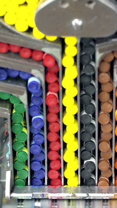 Crayon Packaging #BehindTheScenes #shorts #FactoryMagic #crayons #ASMR #crayola