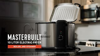 10 Liter Electric Fryer, Boiler, Steamer - Masterbuilt