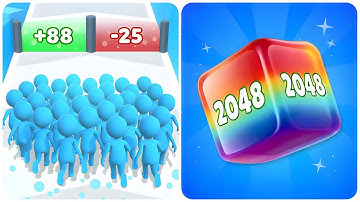 Count Master vs Cube 2048 - (ASMR Game, All Max Level)