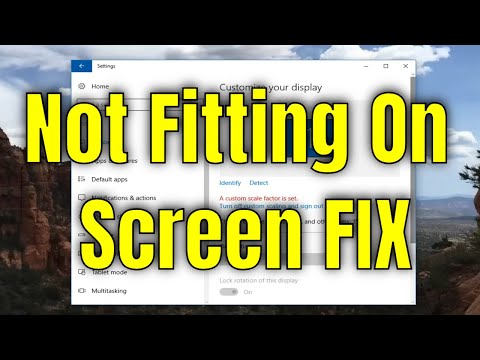 Windows 10 Not Fitting On Screen | How To Fix