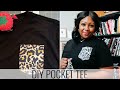 DIY POCKET TEE | SCRAP FABRIC IDEA