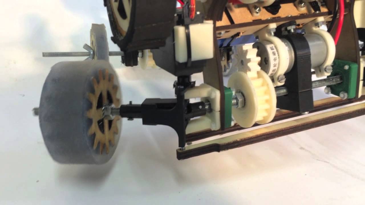 Cardan system of stair climbing robot - VUB - YouTube