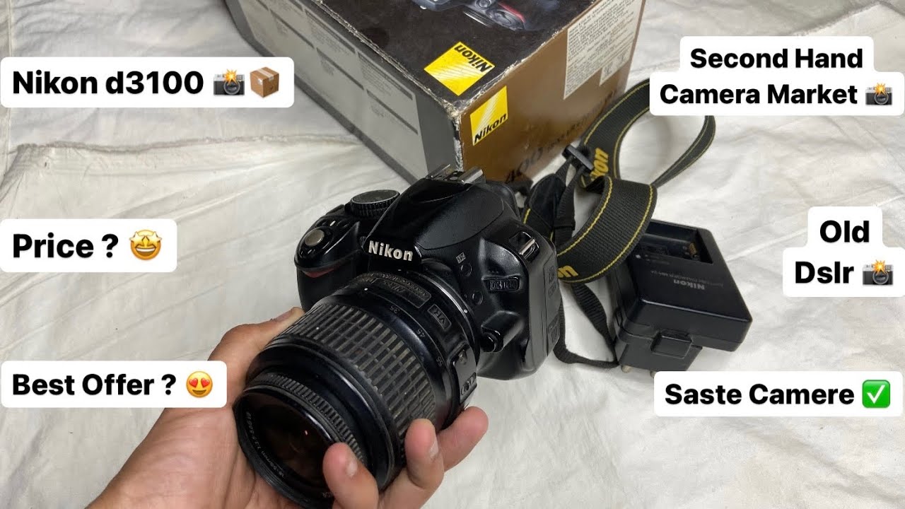 🤩 Video Wala Camera 😍 Nikon d3100 1855 Lens Second Hand Camera Market Old Dslr Camera Shop